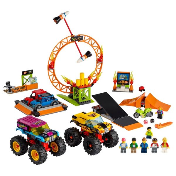  ساحة عروض الحيل من ليغو سيتي - ألعاب بناء 