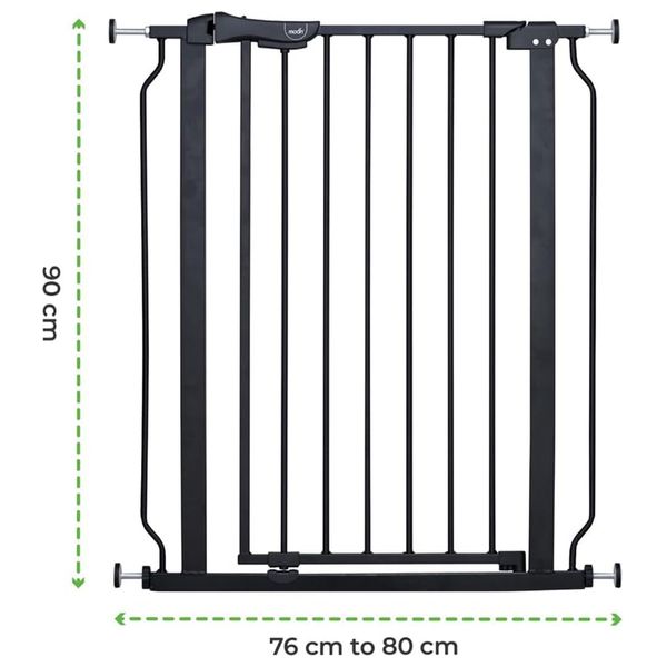 Moon Baby Safety Gate - Baby Gates - Barriers - Black