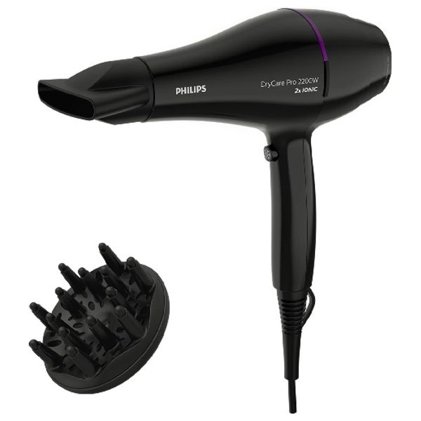 فيليبس دراي كير برو BHD274/03- مجفف الشعر - 2200 واط - أسود