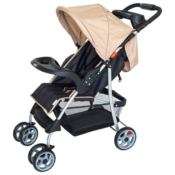 Moon Trek Baby Stroller - Foldable Travel Pushchair - Gray