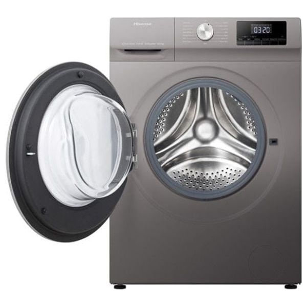  غسالة ومجففة هايسنس فتحة امامية - 10/6 كغم - 1400 دورة بالدقيقة - WDQY1014EVJMT - رمادي 