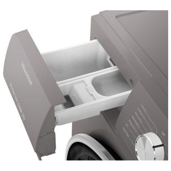  غسالة ومجففة هايسنس فتحة امامية - 10/6 كغم - 1400 دورة بالدقيقة - WDQY1014EVJMT - رمادي 