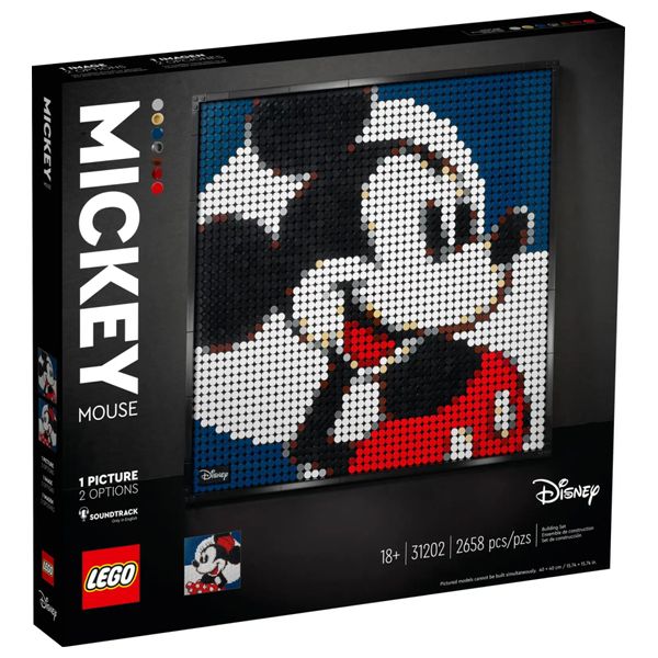 Lego Disney Mickey Mouse Mosaic Wall Art Set