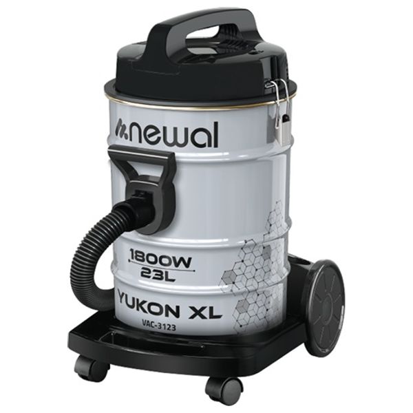  Newal Metal Drum Vacuum Cleaner VAC-3123 - Silver 