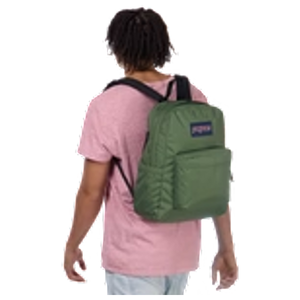  حقيبة ظهر جانسبورت - حتى 16 انج - قماش متين - سعة 26 لتر - أخضر 