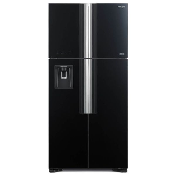  ثلاجة هيتاشي ذات التصميم الفرنسي - 26 قدم - RW760PUQ7-GBK - اسود 