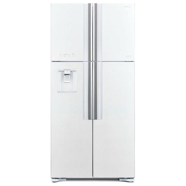 Hitachi RW760PUK7GS - 25ft - French Door Refrigerator - Glass White