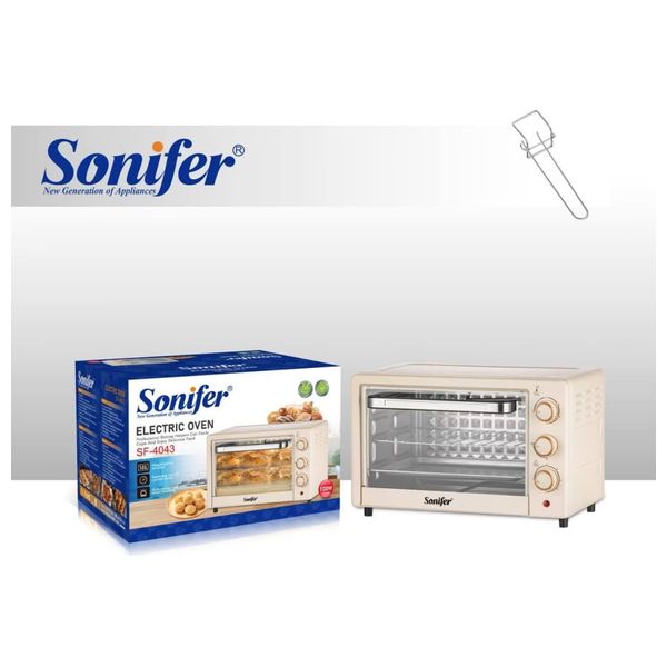  فرن كهربائي سونيفر - بقوة 1100 واط - 18 لتر - بيجي 
