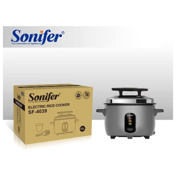  جهاز طبخ الرز سونيفر - 10 لتر - رمادي 