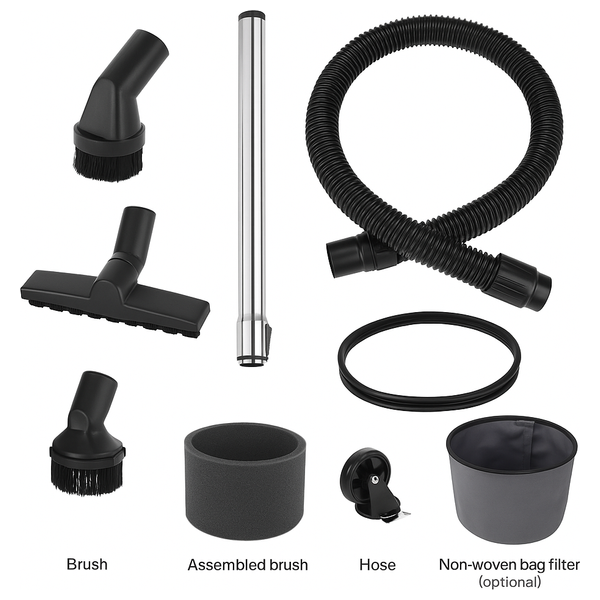  Almanar DSP Wet & Dry Vacuum Cleaner – 25L – Wet & Dry Vacuum – 008 Silver Screen 