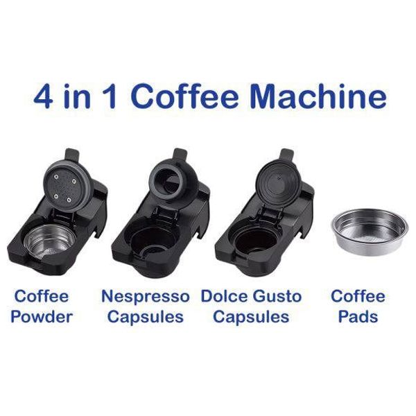 Sonifer SF-3585 Multi-Functional Capsule Coffee Machine - 1400W - One-touch control with LED indicators - Black