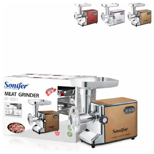  سونيفر مفرمة لحوم - 3000 واط - SF-5001 - بني 