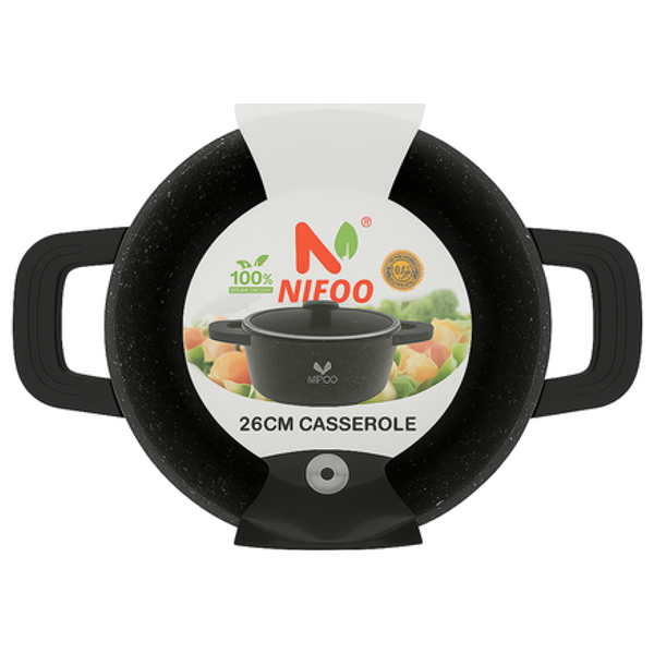  Nifoo Casserole 28Cm - Black 