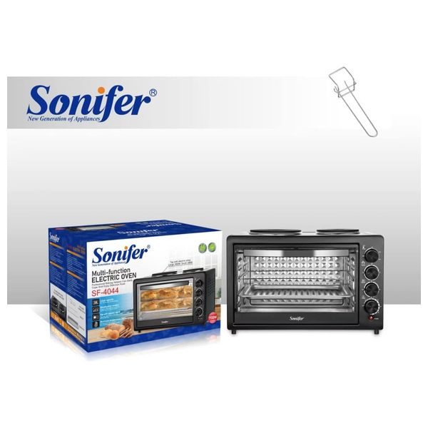  فرن كهربائي سونيفر - بقوة 1700 واط - 38 لتر - اسود 
