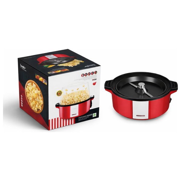  سونيفر ماكنة صنع الفشار - 700 واط - SF-4015 - احمر 