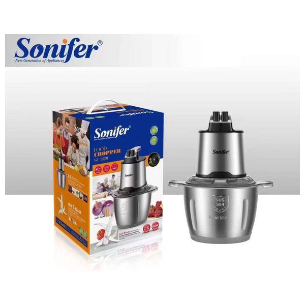  سونيفر مفرمة طعام - 2.5 لتر - 500 واط -  SF-8120 - ستانلس ستيل 