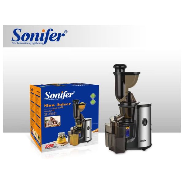  عصارة فواكه البطيئة من سونيفر - بقوة 250 واط - اسود 