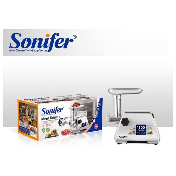  سونيفر مفرمة لحوم - 1500 واط - SF-5029 - أبيض 