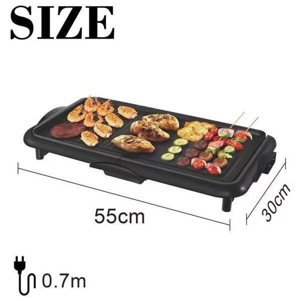  Sonifer SF-6130 - Electric Flat Grill - 2000W - Black 