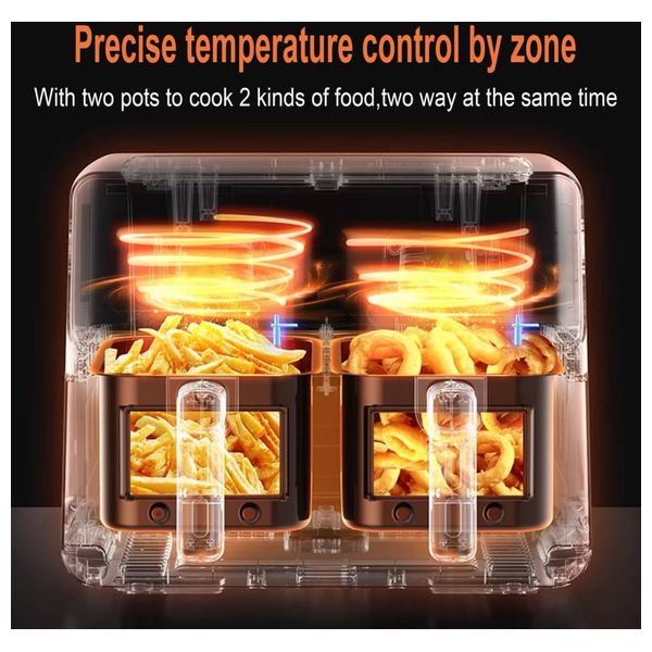  قلاية هوائية سونيفر - 2200 واط - 8 لتر - أسود 