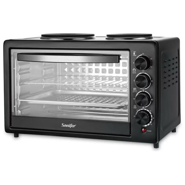  فرن كهربائي سونيفر - بقوة 1700 واط - 38 لتر - اسود 