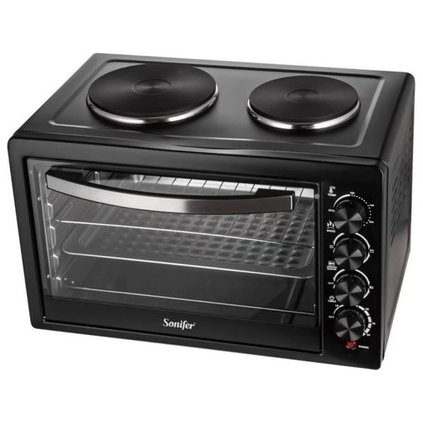  فرن كهربائي سونيفر - بقوة 1700 واط - 38 لتر - اسود 