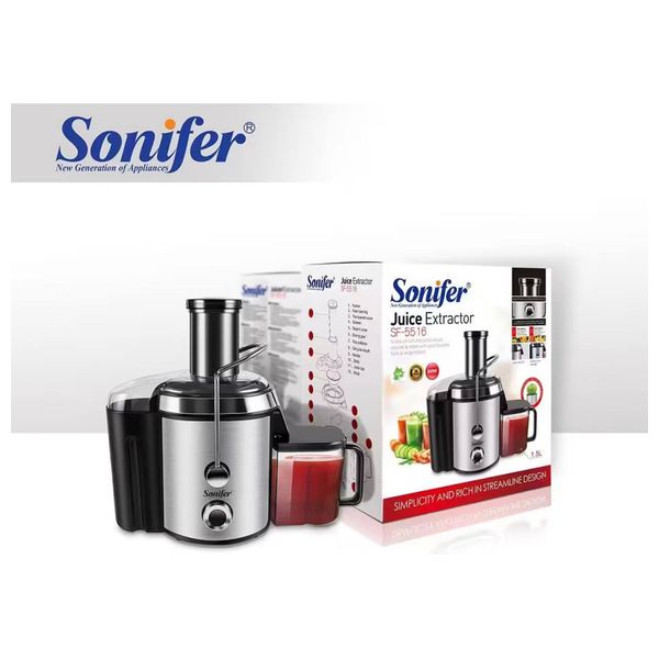  Sonifer SF-5516 - Electric Fruit Juicer - 1.5L - Nickel Copper 
