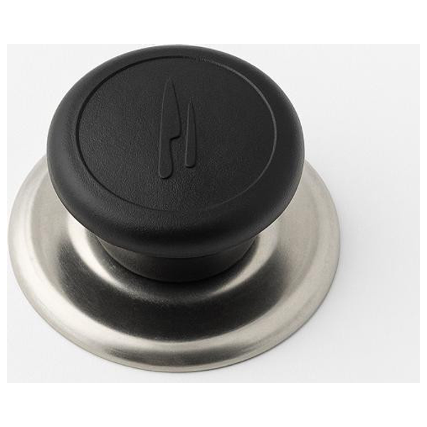 Almanar SS0015 - Plastic Pot Lid Handle with Metal Base - Black