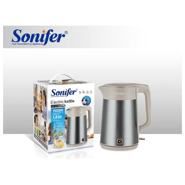  غلاية كهربائية سونيفر - بقوة 1500 واط - 1.8 لتر 
