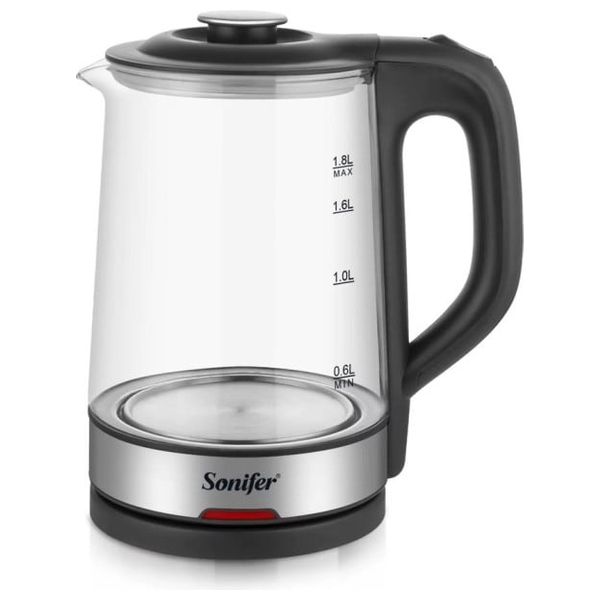 غلاية كهربائية سونيفر - بقوة 1500 واط - 1.8 لتر - اسود