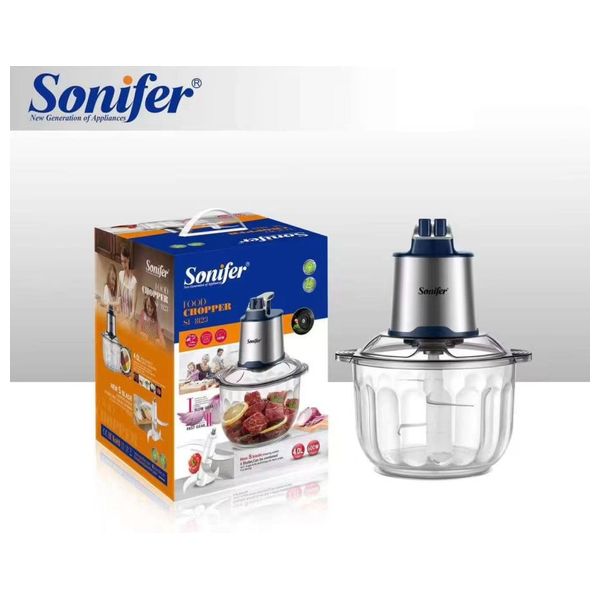  Sonifer SF-8123 - Food Chopper - 4L - 600W - Silver 