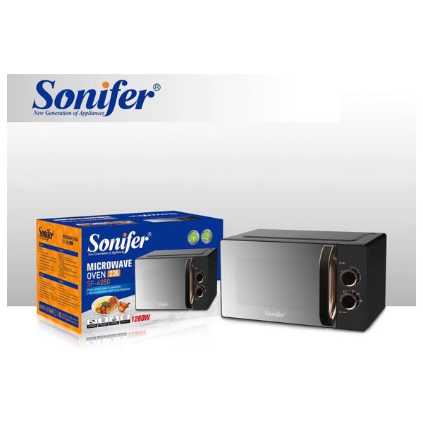 فرن ميكروويف سونيفر - بسعة 23 لتر - 1280 واط - اسود