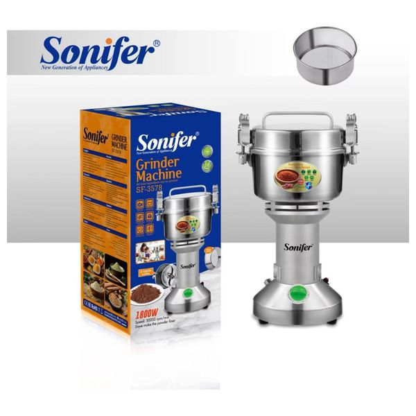  مطحنة كهربائية سونيفر - 1800 واط - سلفر 