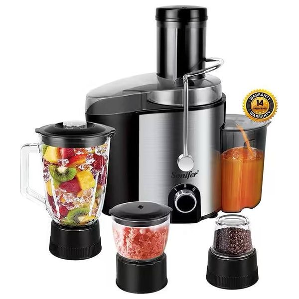  سونيفر خلاط وعصارة 4 في 1 - 800 واط - SF-5525 - أسود 