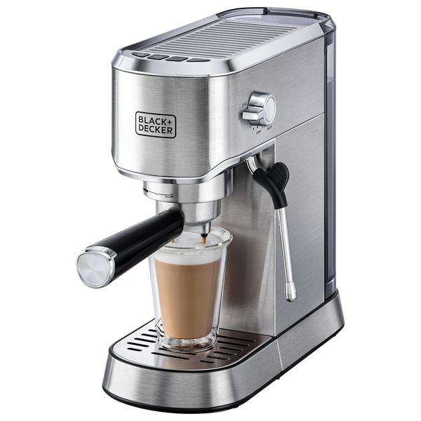 Black & Decker ECM150-B5 - Coffee Machine - 1450 W - Silver