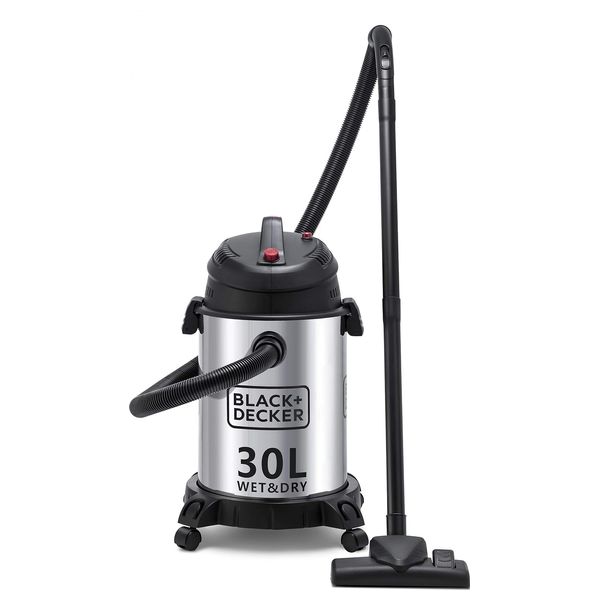  Black & Decker WV1450-B5 - Drum Vacuum Cleaner - 1610 W - 30 L - Silver 