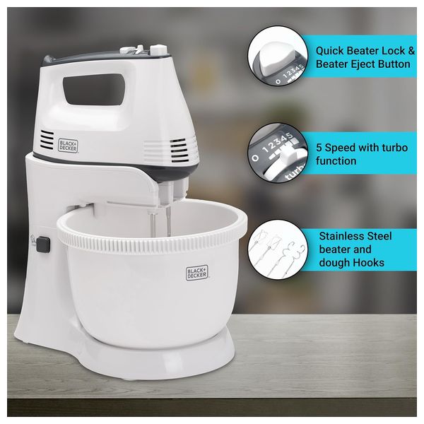 Black & Decker M700-B5 - Bowl Mixer - 3.5 L - White