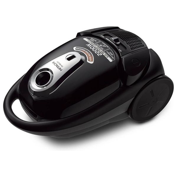 مكنسة هيتاشي كهربائية مع كيس - 2200 واط  - 8 لتر- CV-BA22V24CBQ - أسود