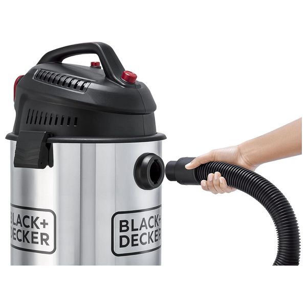  Black & Decker WV1450-B5 - Drum Vacuum Cleaner - 1610 W - 30 L - Silver 