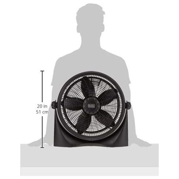  مروحة منضدية بلاك اند ديكر- 65 واط - FB1620-B5 - أسود 