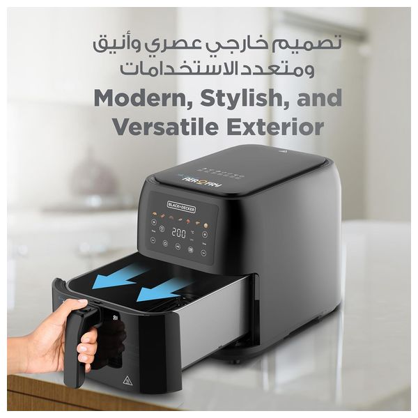 Black & Decker SAF80-B5 - Air Fryer - 8 L - Black