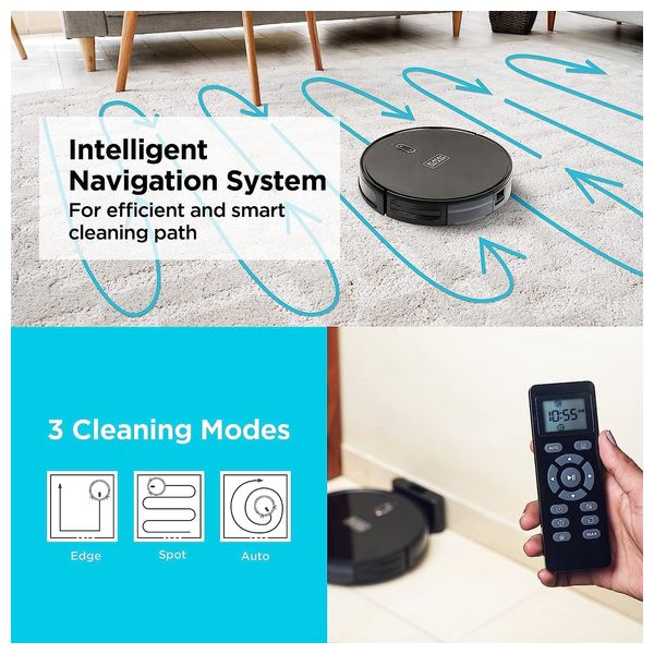  مكنسة وممسحة بلاك اند ديكرروبوت - 500 مل - BRVA425B00-B5 - أسود 