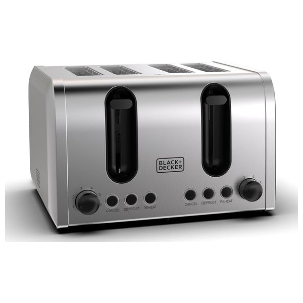 Black & Decker ET444-B5 - Toaster - 2100W - Stainless Steel