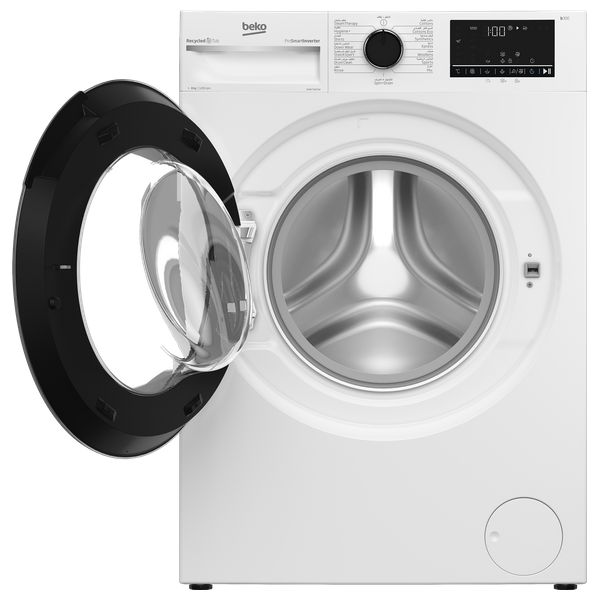  غسالة بيكو فتحة امامية - 8 كغم - 1200 دورة بالدقيقة - B3WFT4822W - ابيض 