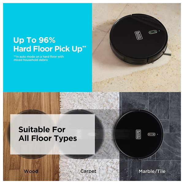  مكنسة وممسحة بلاك اند ديكرروبوت - 500 مل - BRVA425B00-B5 - أسود 