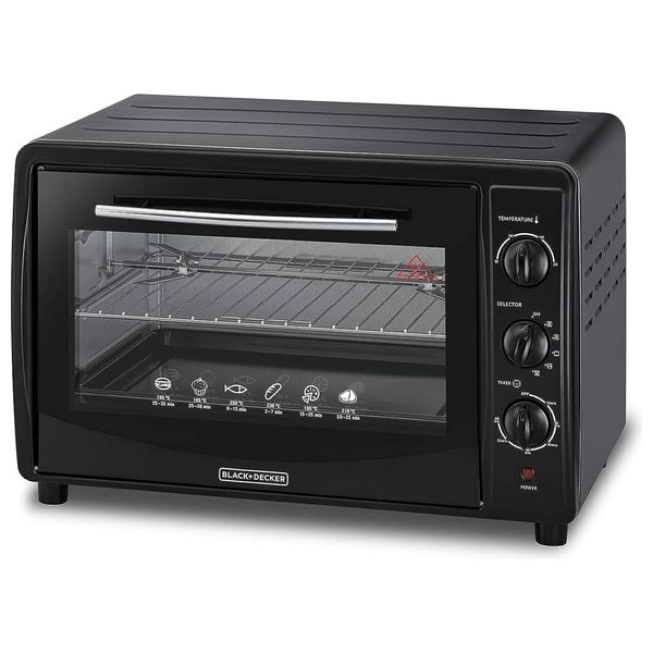  فرن توستر متعدد الوظائف مع مشواة دوارة بلاك اند ديكر- 45 لتر- TRO45RDG-B5 - أسود 