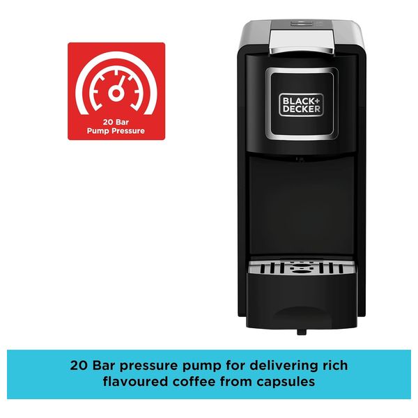 Black & Decker CCM100-B5 - Coffee Machine - 1140 W - Black