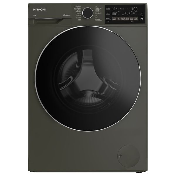  غسالة هيتاشي فتحة امامية - 10 كغم - 1400 دورة بالدقيقة - BD-100XFVEM - رمادي 