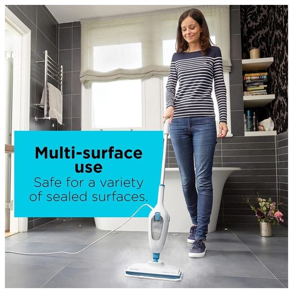  Black & Decker FSM13E1-B5 - Steam Vacuum Mop - 1300 W - 380 ml - White 