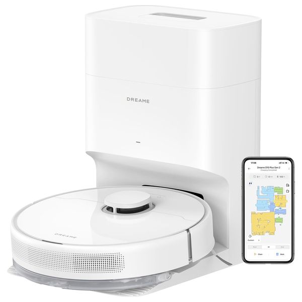 Dreame D10-Plus-Gen-2 - Robot Vacuum & Mop - 5200 mAh - White